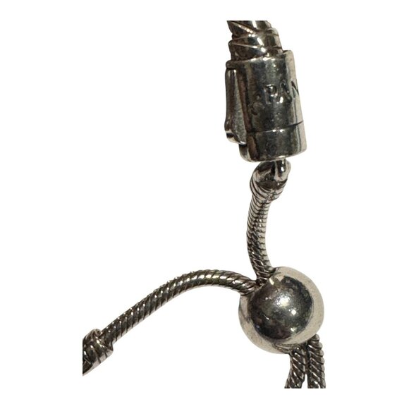 PANDORA Moments Snake Chain Slider Bracelet - Sterling Charm Bracelet for Women - Picture 3 of 11